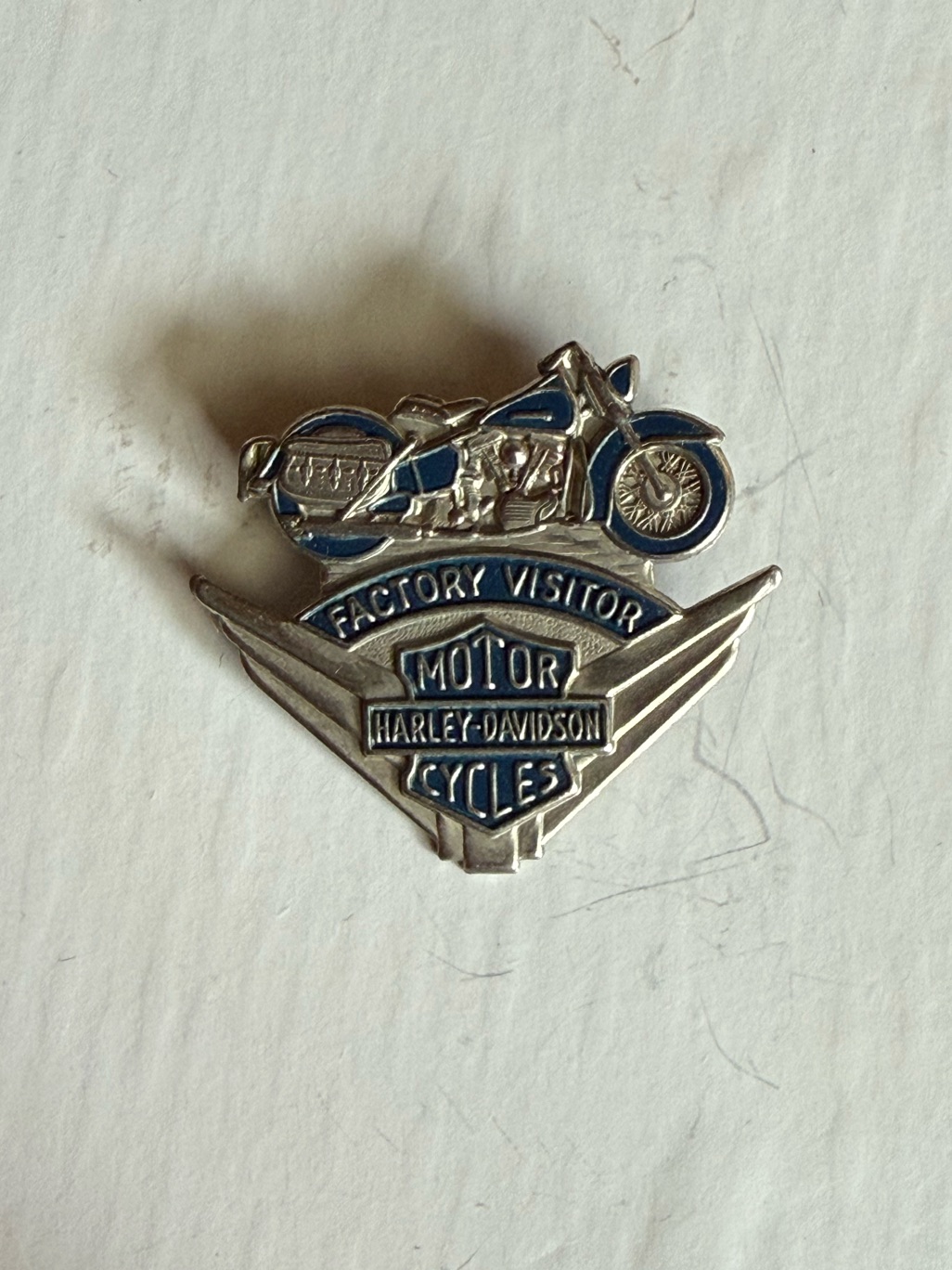 Rare Harley Davidson Factory Visitor Pin 1950’s